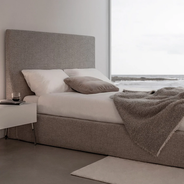 everest upholstered queen bed | Bensen