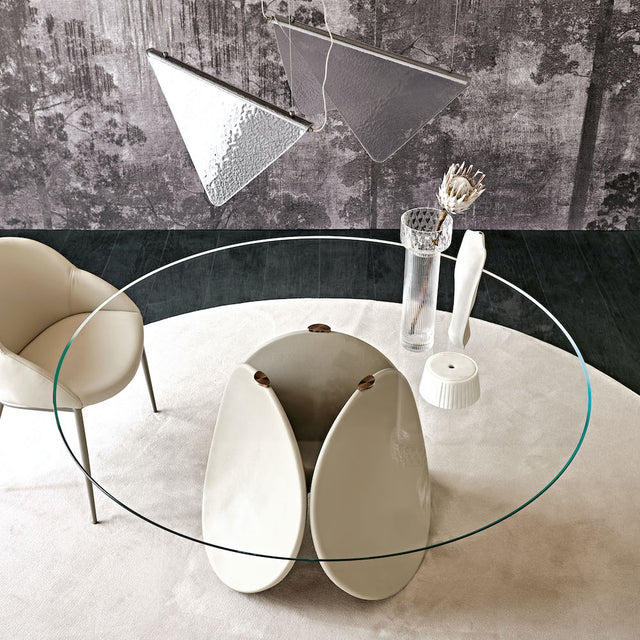 maxim glass round dining table | Cattelan Italia