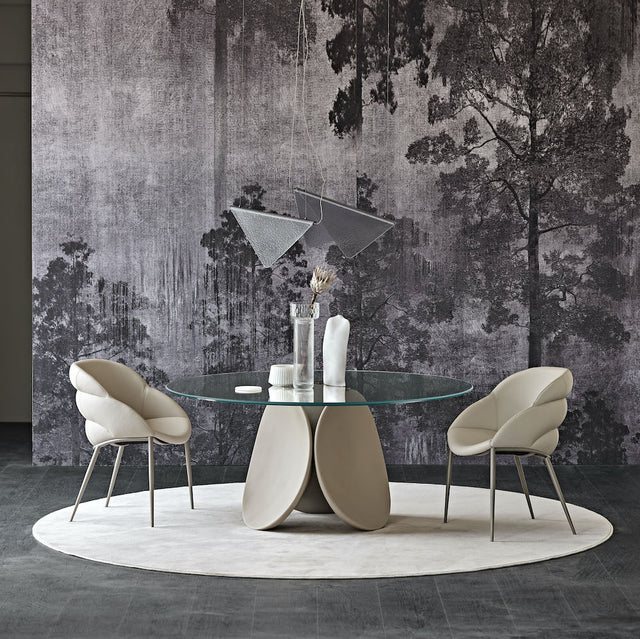 maxim glass round dining table | Cattelan Italia