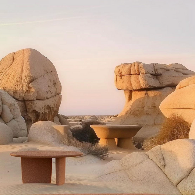 tobi-ishi outdoor dining table | b&b italia