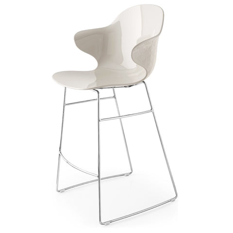 saint tropez counter stool w/metal frame  | Calligaris