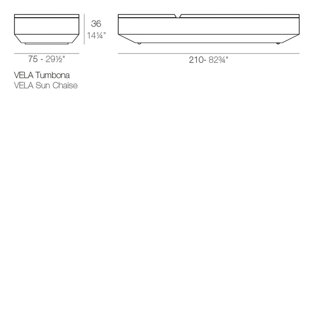 Vela sunbed | Vondom