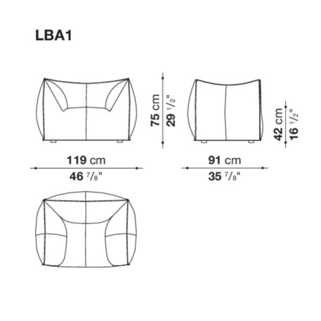 Le Bambole Armchair | B&B Italia