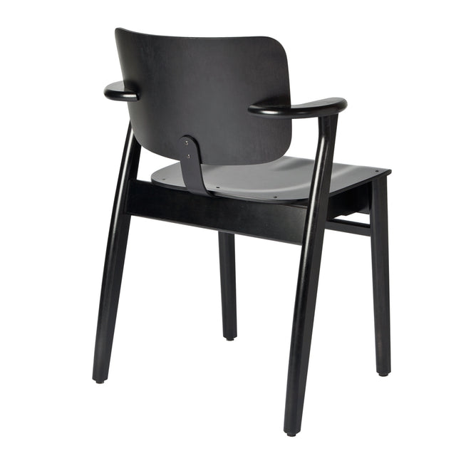 artek domus chair in black stained birch