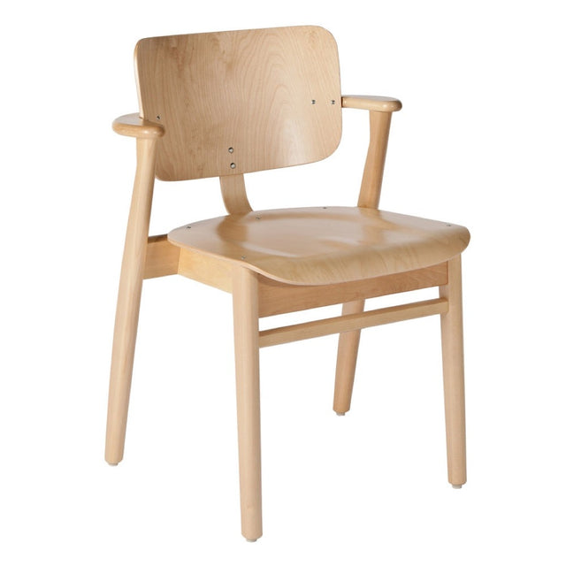 artek domus chair in natural lacquered birch