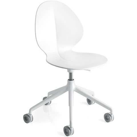 calligaris basil office chair in white
