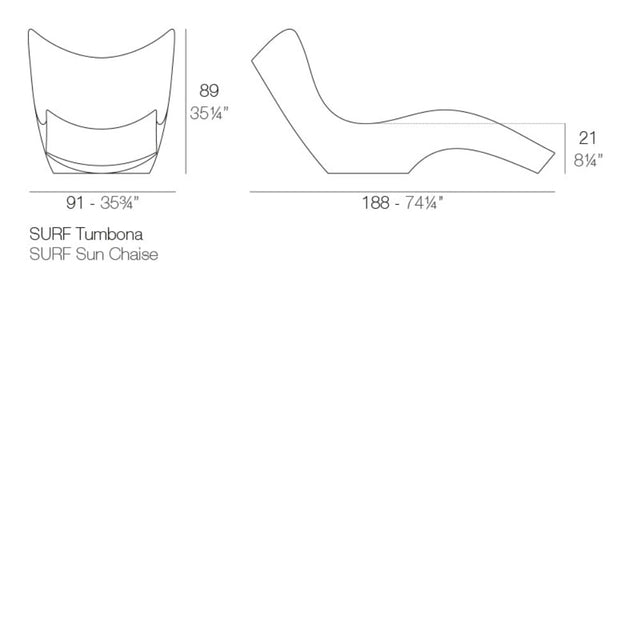 Surf sun lounger | Vondom