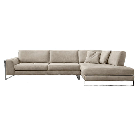 gamma laguna sectional sofa with return clear