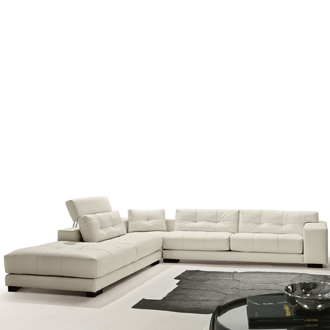 gamma soleado sectional sofa with return