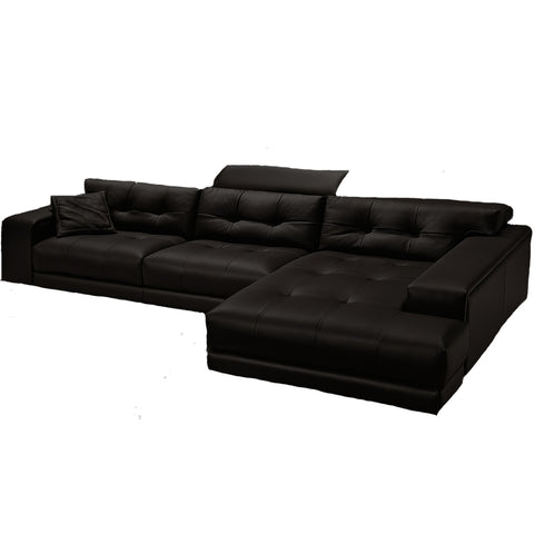 gamma soleado sectional sofa with chaise clear