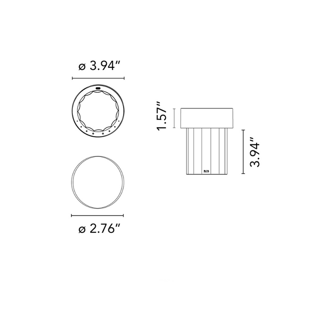 Last Order Rechargeable Table Lamp (fluted base) | flos