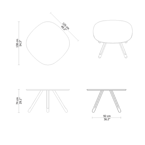 montis disq square dining table 