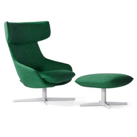 kalm swivel lounge chair with ottoman | Artifort