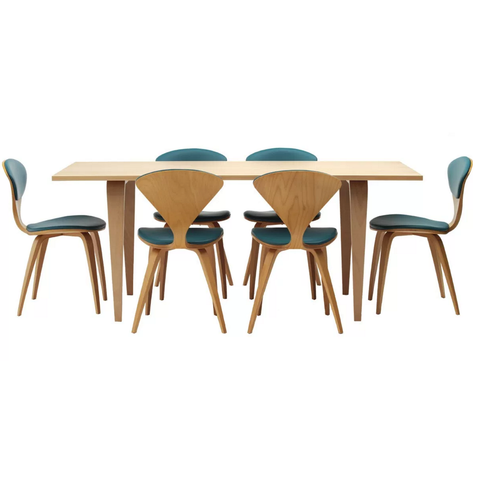 cherner side chairs with upholstered seat & back