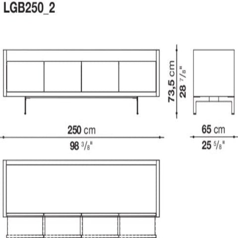 liago credenza | b&b italia