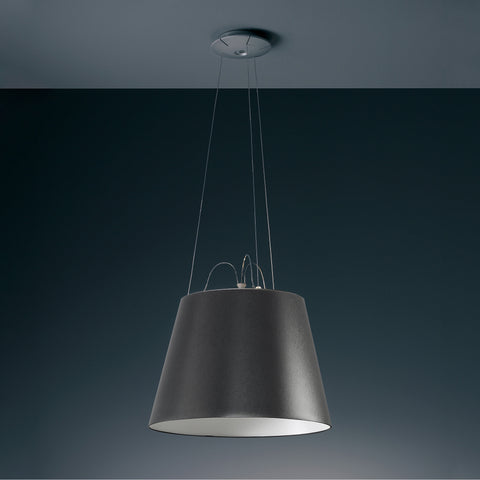 artemide tolomeo mega suspension lamp in black