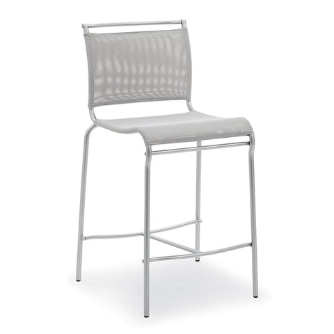 calligaris air counter stool in grey