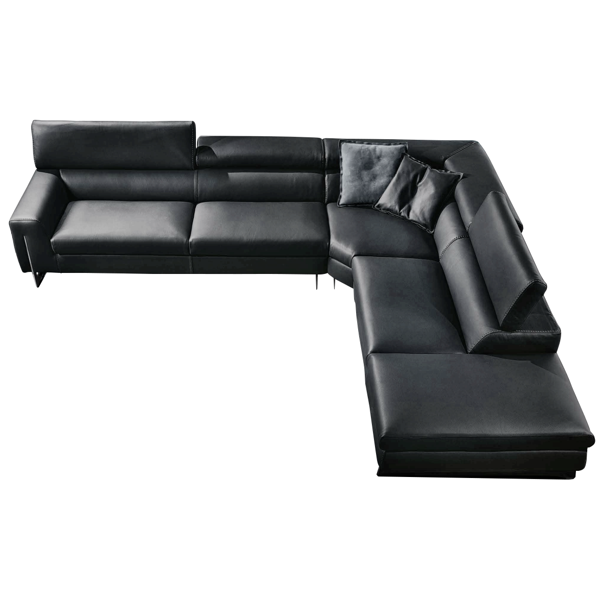 Bellevue leather new arrivals sectional