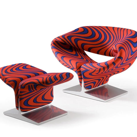 ribbon chair and ottoman | Artifort