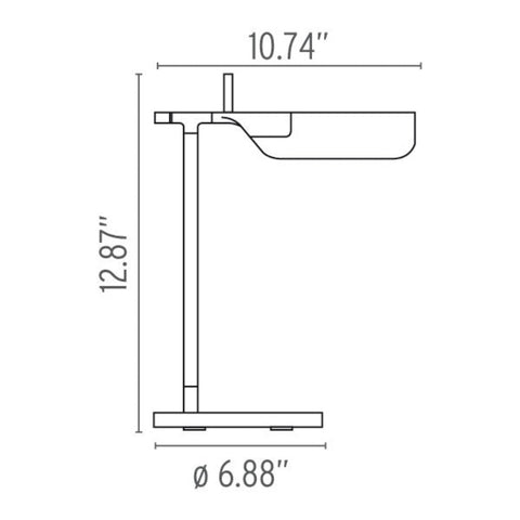 tab 90° rotatable LED desk and table lamp | flos