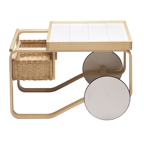 alvar aalto tea trolley 900 white ceramic tiles