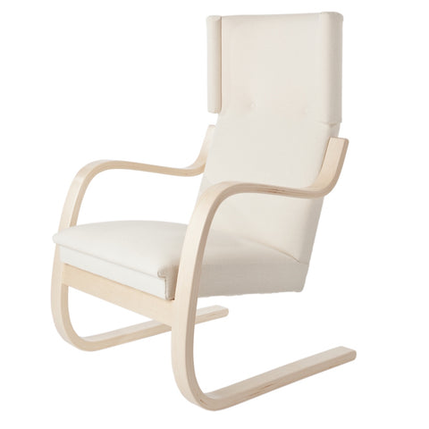 artek alvar aalto armchair 401 white fabric