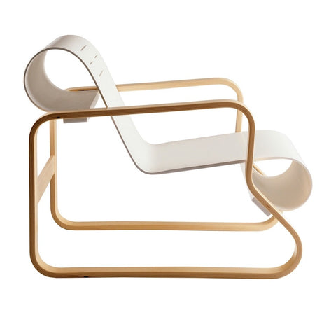 artek armchair 41 “paimio” in white lacquer