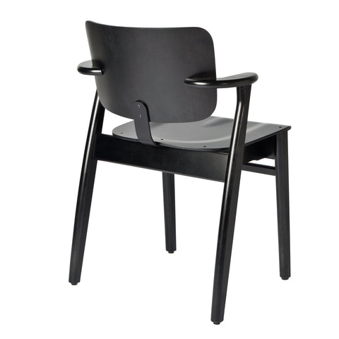 artek domus chair in black stained birch