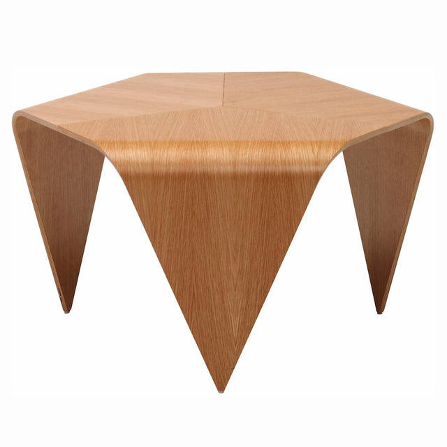 artek trienna coffee table in natural lacquered walnut veneer
