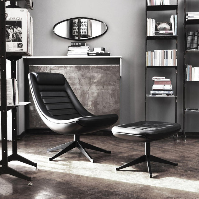 alias manzu lounge chair and ottoman 