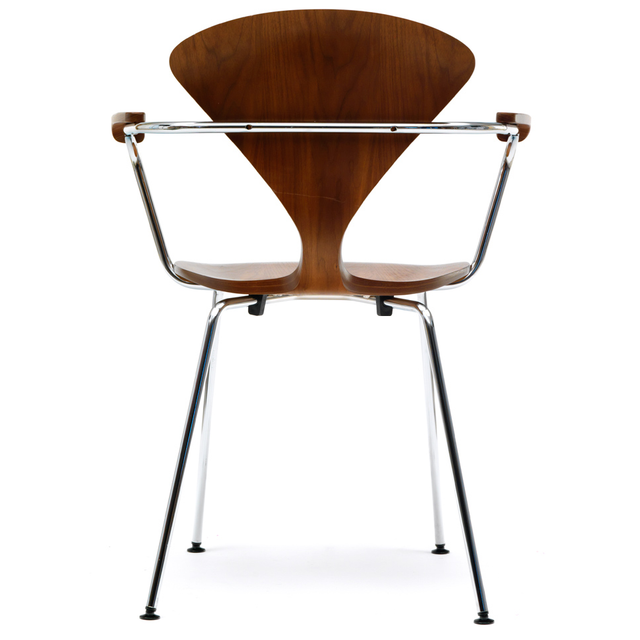 cherner metal leg arm chair