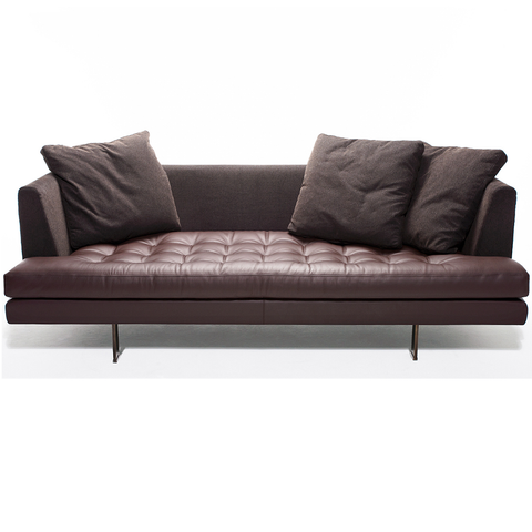 bensen edward fabric sofa with leather seat
