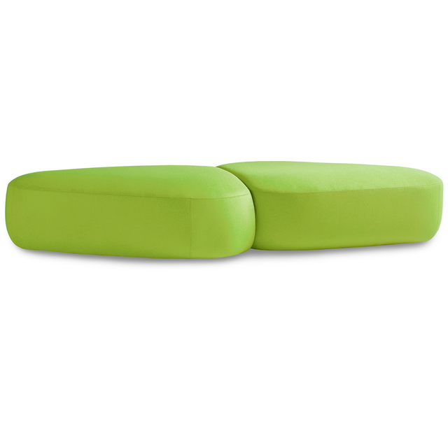 bernhardt design colours double ottoman  in green