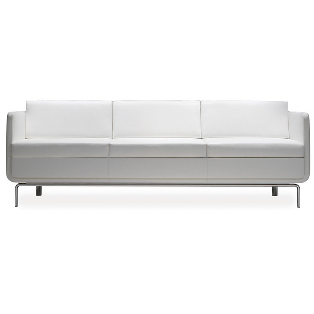bernhardt design gaia sofa in white