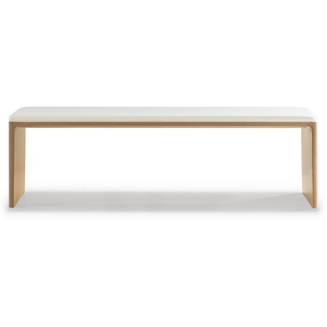 bernhardt design pause bench in oak