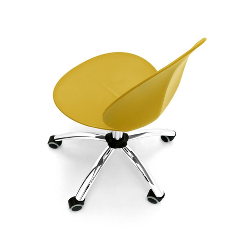 calligaris basil swivel office chair top view
