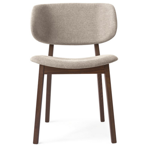 calligaris claire chair in cord and wenge
