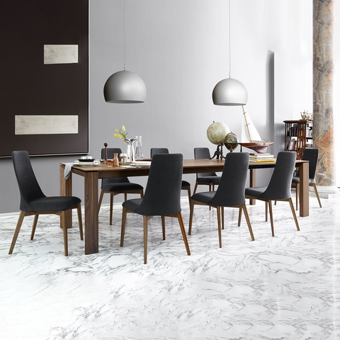 calligaris etoile dining chair wood frame staged