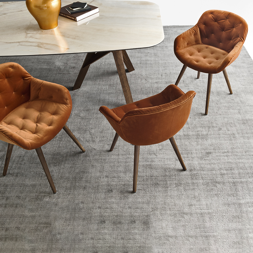 calligaris igloo soft dining chair modern seating
