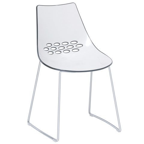 calligaris jam chair with sled base