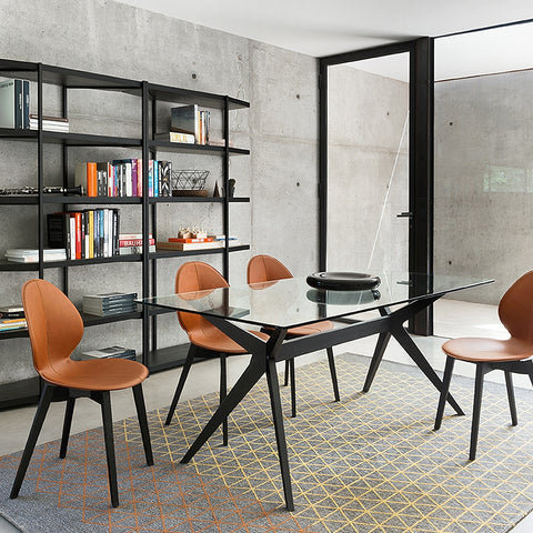 calligaris kent dining table staged