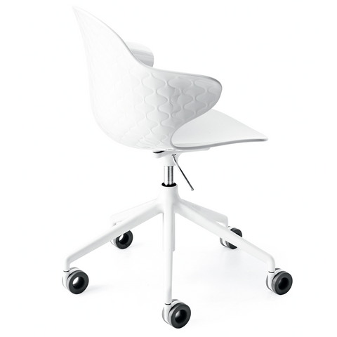 calligaris saint tropez office chair in white