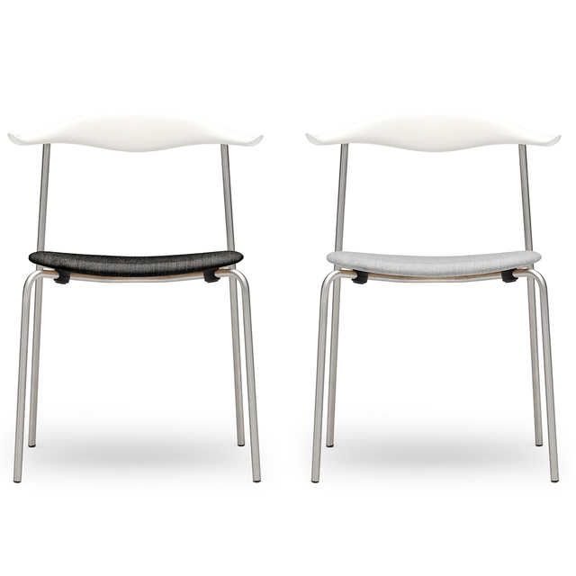 carl hansen hans wegner ch88 stacking chairs with upholstered seats