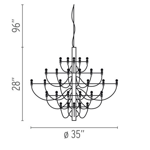 flos model 2097 30 suspension lamp specs