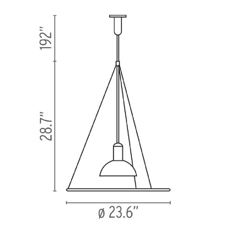 flos frisbi suspension lamp specs