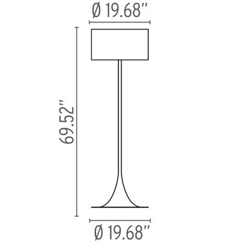 flos spun light f floor lamp specs