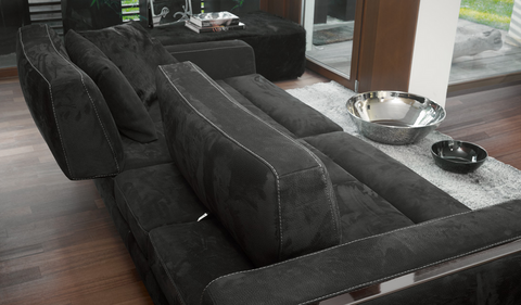 gamma laguna sofa in black