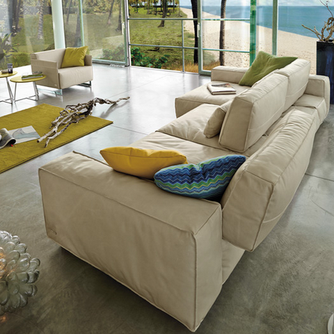 gamma soho sectional with chaise side