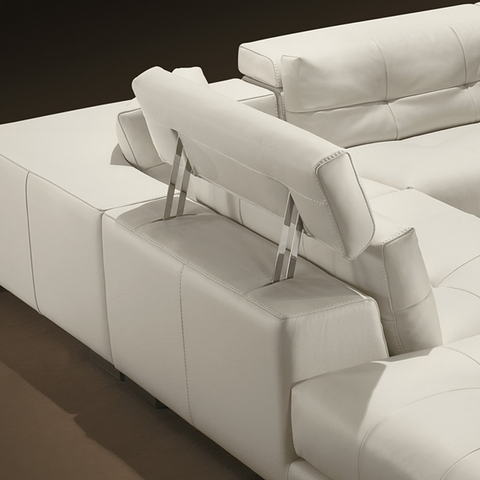 gamma soleado sectional sofa headrest