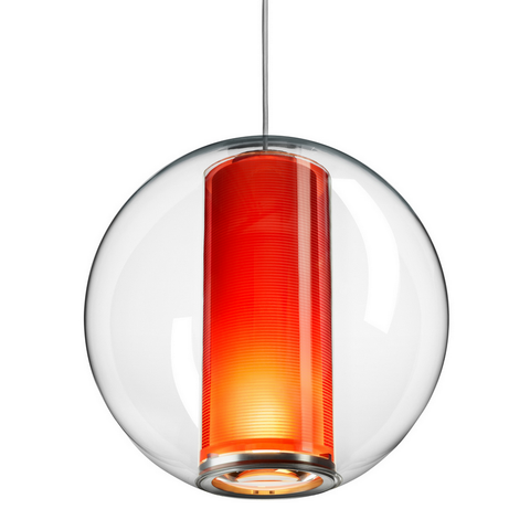 pablo bel' occhio suspension lamp in orange